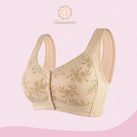 Glamorette 🔥 LAST DAY SALE 80% 🔥 Cotton Front Closure Bra